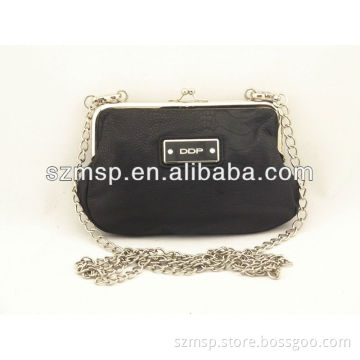 Elegant Black snake pattern pu purse for women